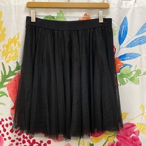 Women’s Black Tule Skirt